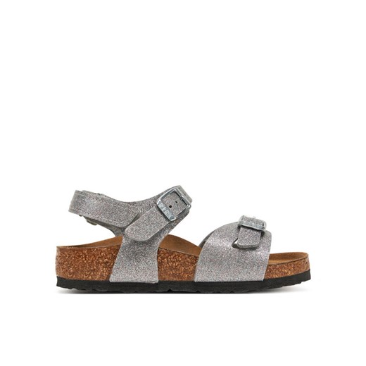Sandały Birkenstock 1029477 S Srebrny ze sklepu eobuwie.pl w kategorii Sandały dziecięce - zdjęcie 182045476