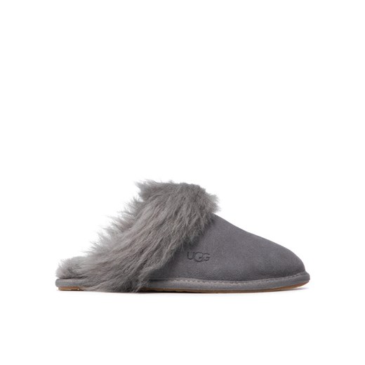 Kapcie Ugg W Scuff Sis 1122750 Szary ze sklepu eobuwie.pl w kategorii Kapcie damskie - zdjęcie 182045497