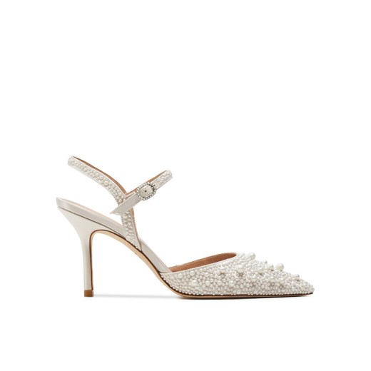 Sandały Stuart Weitzman Bliss 85 Pump SI822 Biały ze sklepu eobuwie.pl w kategorii Sandały damskie - zdjęcie 182045586