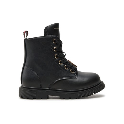 Botki Tommy Hilfiger T1A5-33561-1351999 M Czarny ze sklepu eobuwie.pl w kategorii Buty zimowe dziecięce - zdjęcie 182045636
