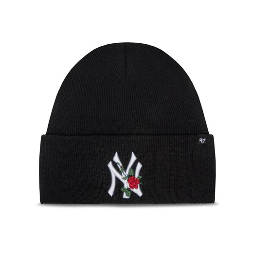 Czapka 47 Brand New York Yankees Thorn B-THRNK17ACE Czarny ze sklepu eobuwie.pl w kategorii Czapki zimowe męskie - zdjęcie 182045678