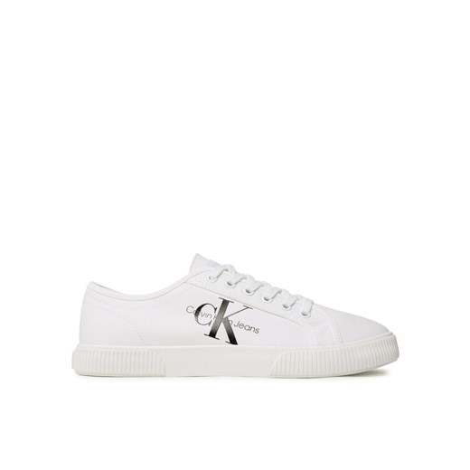 Tenisówki Calvin Klein Jeans Essential Vulcanized 1 YM0YM00306 Biały ze sklepu eobuwie.pl w kategorii Trampki męskie - zdjęcie 182045807