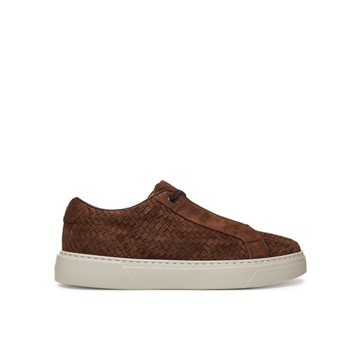 Sneakersy BOSS Gary 50538983 Brązowy ze sklepu eobuwie.pl w kategorii Buty sportowe męskie - zdjęcie 182045989