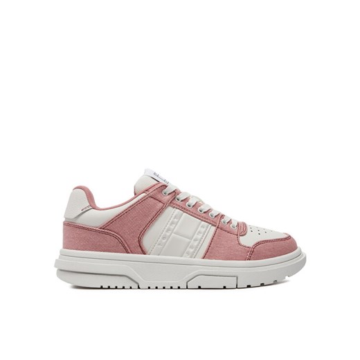Sneakersy Tommy Jeans The Brooklyn Mix Media EN0EN02577 Różowy ze sklepu eobuwie.pl w kategorii Buty sportowe damskie - zdjęcie 182046076