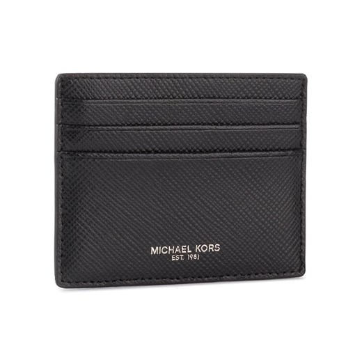 Etui na karty kredytowe MICHAEL Michael Kors Tall Card Case 39F6LHRD2L Czarny ze sklepu eobuwie.pl w kategorii Etui - zdjęcie 182046337