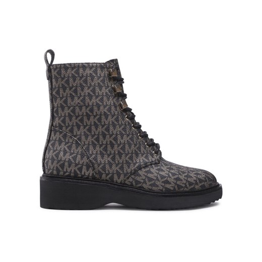Botki MICHAEL Michael Kors Haskell Bootie 40F2HSFE5B Czarny ze sklepu eobuwie.pl w kategorii Workery damskie - zdjęcie 182046409
