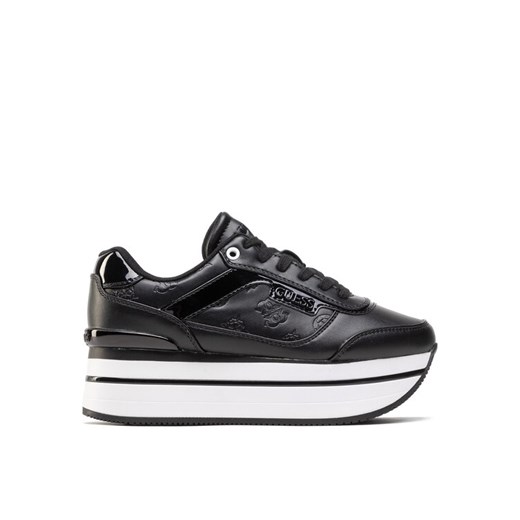 Sneakersy Guess Hansin FL5HNS PEL12 Czarny ze sklepu eobuwie.pl w kategorii Buty sportowe damskie - zdjęcie 182046467
