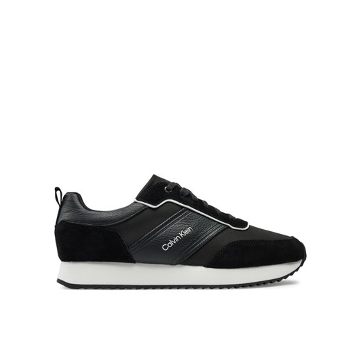 Sneakersy Calvin Klein Low Top Lace Up Mix HM0HM01554 Czarny ze sklepu eobuwie.pl w kategorii Buty sportowe męskie - zdjęcie 182046495