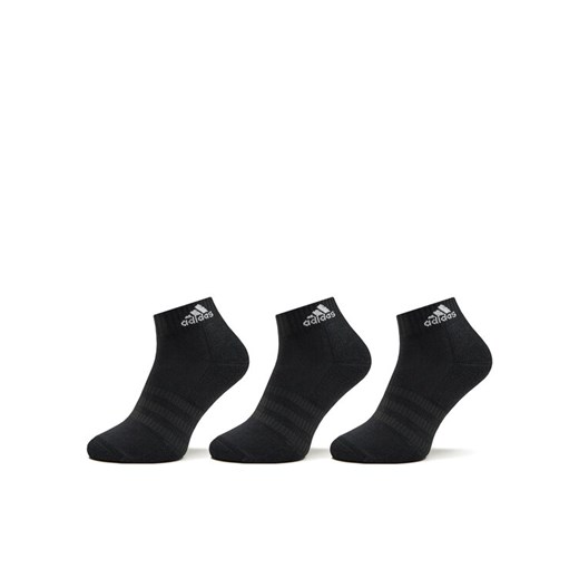 Skarpety Niskie Unisex adidas Cushioned Sportswear Ankle Socks 3 Pairs IC1277 Czarny ze sklepu eobuwie.pl w kategorii Skarpetki damskie - zdjęcie 182046686