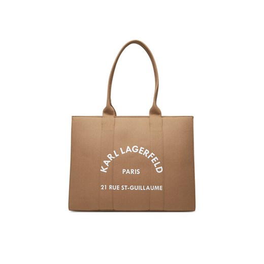 Torebka KARL LAGERFELD A1W50009 Brązowy ze sklepu eobuwie.pl w kategorii Torby Shopper bag - zdjęcie 182046718