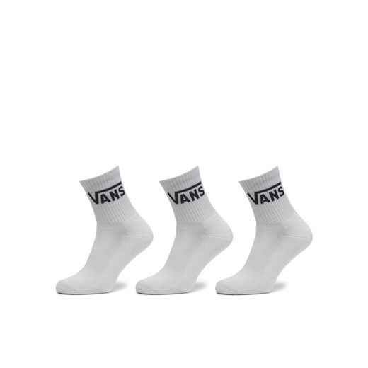 Zestaw 3 par wysokich skarpet męskich Vans Classic VN000BHX Biały ze sklepu eobuwie.pl w kategorii Skarpetki męskie - zdjęcie 182046785