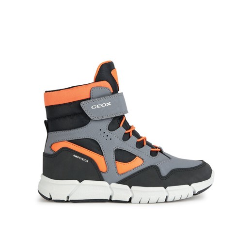 Śniegowce Geox J Flexyper Boy B Abx J369XB 0CEFU C0036 M Szary ze sklepu eobuwie.pl w kategorii Buty zimowe dziecięce - zdjęcie 182046876