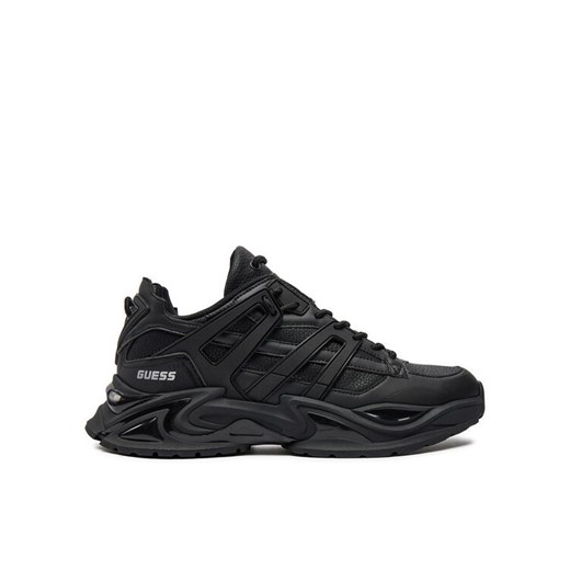 Sneakersy Guess Belluno Low FMTBEL ELE12 Czarny ze sklepu eobuwie.pl w kategorii Buty sportowe męskie - zdjęcie 182046967