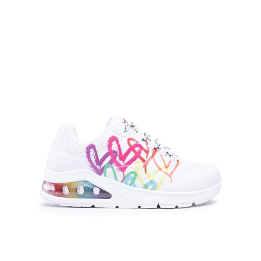 Sneakersy Skechers Uno 2 Floating Love 155521/WHT Biały ze sklepu eobuwie.pl w kategorii Buty sportowe damskie - zdjęcie 182047017