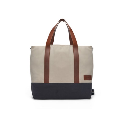 Torba Tommy Hilfiger Th Casual Tote AM0AM13368 Beżowy ze sklepu eobuwie.pl w kategorii Torby Shopper bag - zdjęcie 182047027