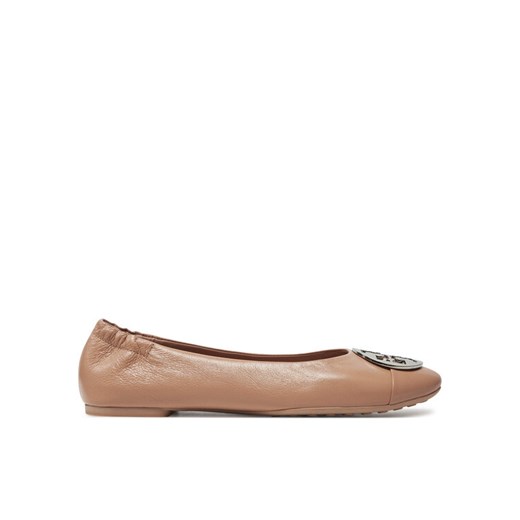 Baleriny Tory Burch Claire 156309 Beżowy ze sklepu eobuwie.pl w kategorii Balerinki - zdjęcie 182047065