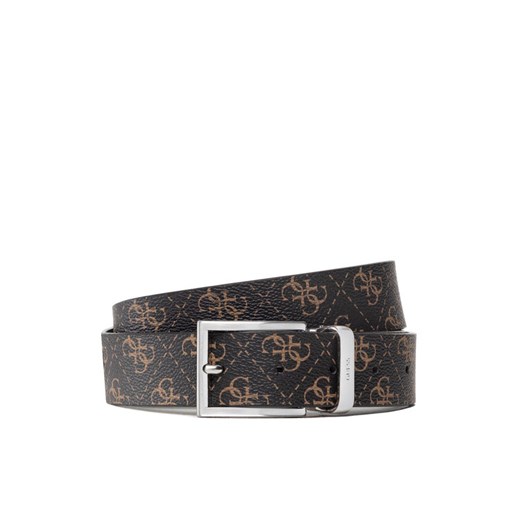 Pasek Męski Guess Vezzola Belt BM7541 LEA35 Brązowy ze sklepu eobuwie.pl w kategorii Paski męskie - zdjęcie 182047165