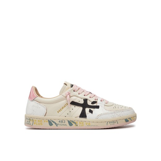 Sneakersy Premiata Bsktclad BSKT CLAYD VAR 6783 Écru ze sklepu eobuwie.pl w kategorii Buty sportowe damskie - zdjęcie 182047295