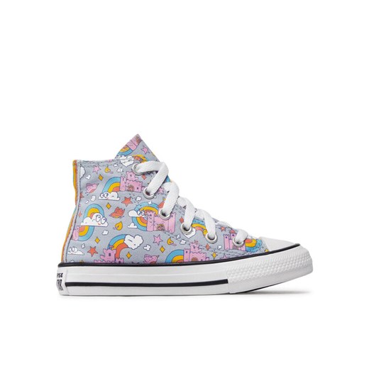 Trampki Converse Chuck Taylor All Star Rainbow Castles 372943C Niebieski ze sklepu eobuwie.pl w kategorii Trampki dziecięce - zdjęcie 182047357