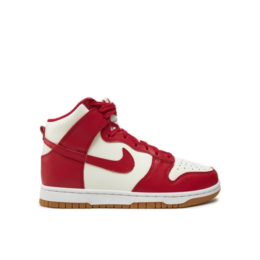 Sneakersy Nike W Dunk High DD1869 Czerwony ze sklepu eobuwie.pl w kategorii Buty sportowe damskie - zdjęcie 182047555