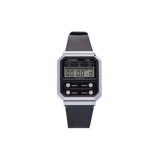 Zegarek Casio A100WEF-1AEF Czarny ze sklepu eobuwie.pl w kategorii Zegarki - zdjęcie 182047749