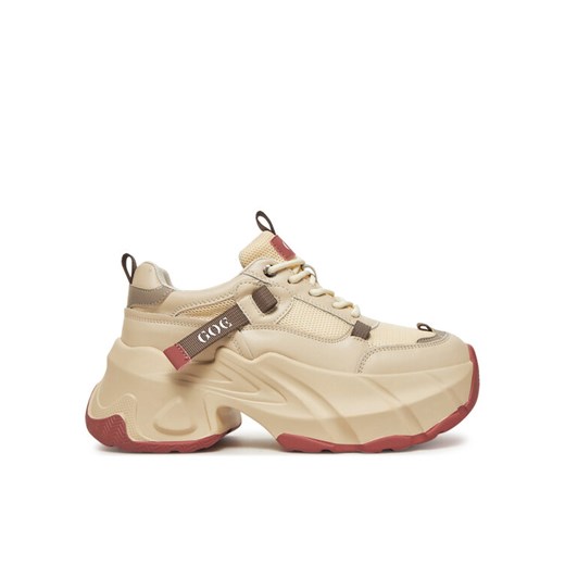 Sneakersy GOE RR2N4053 Beżowy ze sklepu eobuwie.pl w kategorii Buty sportowe damskie - zdjęcie 182047885