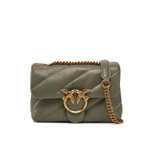 Torebka PINKO Love Puff Mini Cl PE 25 PLTT 100039 A0F2 Zielony ze sklepu eobuwie.pl w kategorii Kopertówki - zdjęcie 182047976