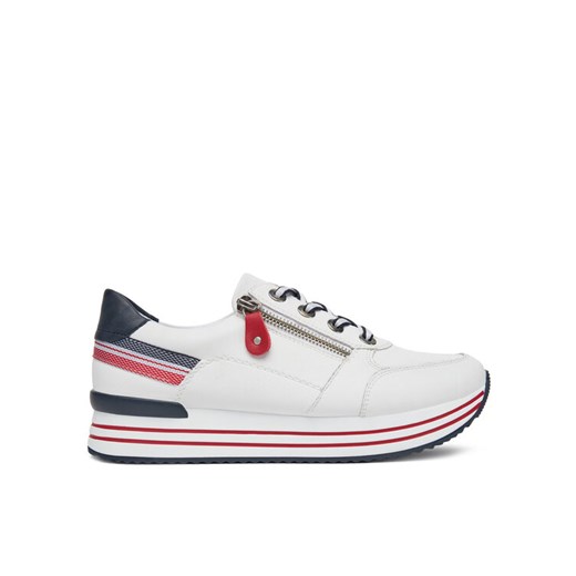 Sneakersy Remonte D1312-82 Biały ze sklepu eobuwie.pl w kategorii Buty sportowe damskie - zdjęcie 182048025