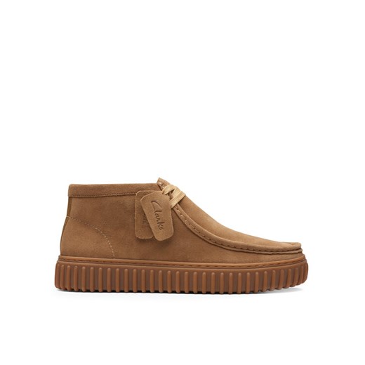 Trzewiki Clarks Torhill Hi 26173663 Brązowy ze sklepu eobuwie.pl w kategorii Buty zimowe męskie - zdjęcie 182048116