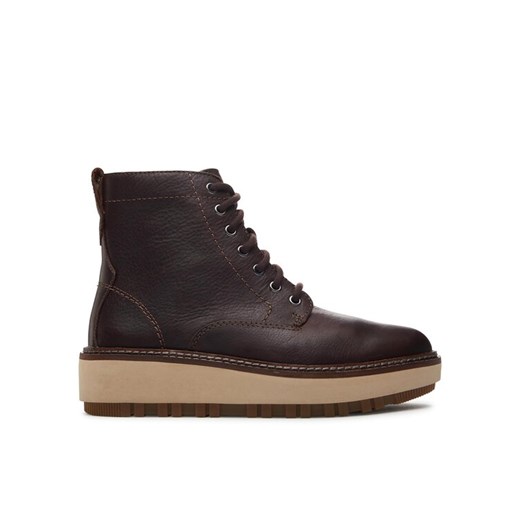 Botki Clarks Orianna W Lace 261747994 Brązowy ze sklepu eobuwie.pl w kategorii Botki - zdjęcie 182048215