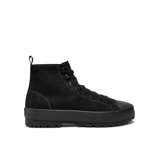 Trapery Calvin Klein Jeans Lugged Hybrid High Laceup Auth YM0YM01092 Czarny ze sklepu eobuwie.pl w kategorii Buty zimowe męskie - zdjęcie 182048338