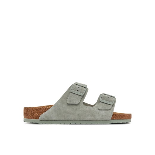 Klapki Birkenstock Arizona zamsz 1029146 Zielony 47 eobuwie.pl