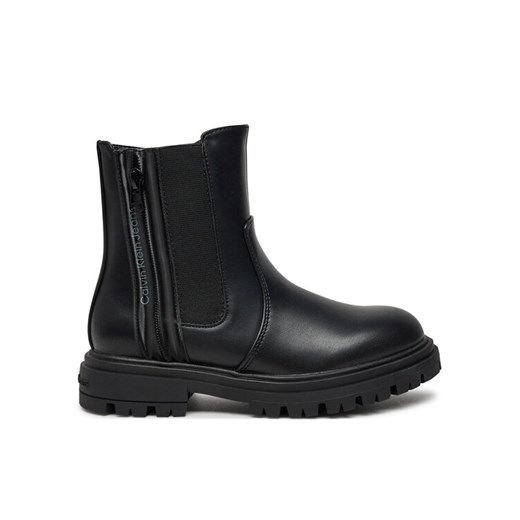 Botki Calvin Klein Jeans Chelsea Boot V3A5-81019-1355 S Czarny ze sklepu eobuwie.pl w kategorii Buty zimowe dziecięce - zdjęcie 182048359