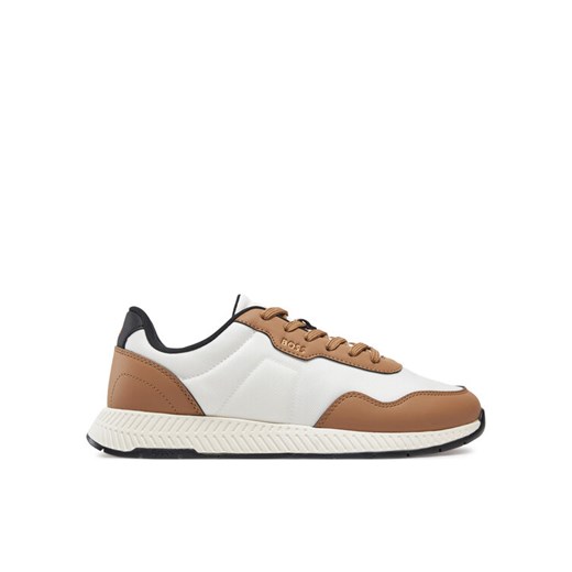 Sneakersy BOSS Titanium Runn 50536481 Biały ze sklepu eobuwie.pl w kategorii Buty sportowe męskie - zdjęcie 182048468