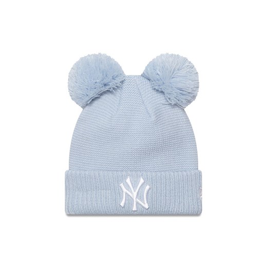 Czapka New Era Child Double Pom Se 60565307 Błękitny ze sklepu eobuwie.pl w kategorii Czapki dziecięce - zdjęcie 182048486