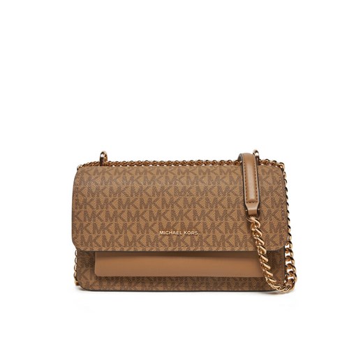 Torebka MICHAEL Michael Kors Claire 30R5GC7L3V Brązowy ze sklepu eobuwie.pl w kategorii Kopertówki - zdjęcie 182048537