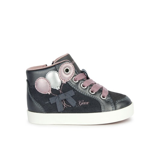 Sneakersy Geox B Kilwi Girl B36D5B 022NF C1377 M Szary ze sklepu eobuwie.pl w kategorii Półbuty dziecięce - zdjęcie 182048695