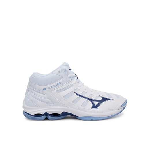 Buty halowe Mizuno Wave Voltage 2 Mid V1GA2465 Biały ze sklepu eobuwie.pl w kategorii Buty sportowe męskie - zdjęcie 182048848