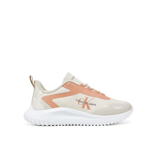 Sneakersy Calvin Klein Jeans Eva Runner Low Lace Mix Ml Wn YW0YW01442 Écru ze sklepu eobuwie.pl w kategorii Buty sportowe damskie - zdjęcie 182048998