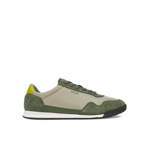 Sneakersy BOSS Titanium 50536524 Zielony ze sklepu eobuwie.pl w kategorii Buty sportowe męskie - zdjęcie 182049068