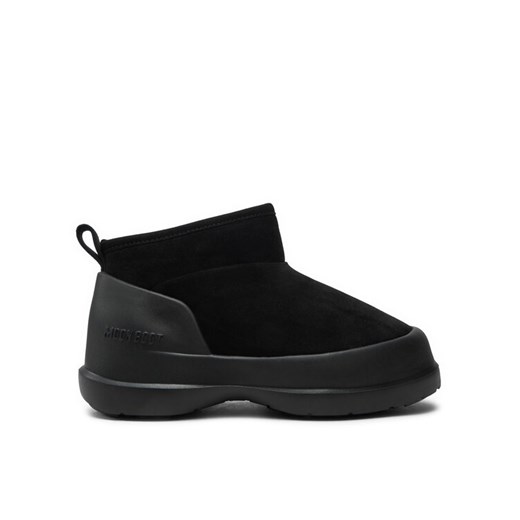 Śniegowce Moon Boot Luna Low Suede Boot 80D2480040 Czarny ze sklepu eobuwie.pl w kategorii Śniegowce damskie - zdjęcie 182049137