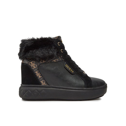 Sneakersy Guess Roxana FL8ROX FAL12 Czarny ze sklepu eobuwie.pl w kategorii Botki - zdjęcie 182049248
