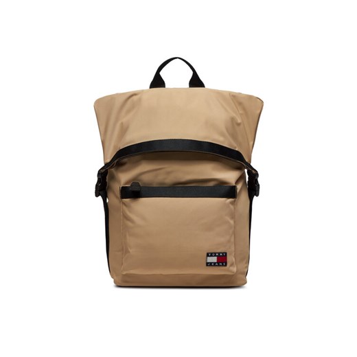 Plecak Tommy Jeans Tjm Daily Rolltop Backpack AM0AM11965 Beżowy ze sklepu eobuwie.pl w kategorii Plecaki - zdjęcie 182049286