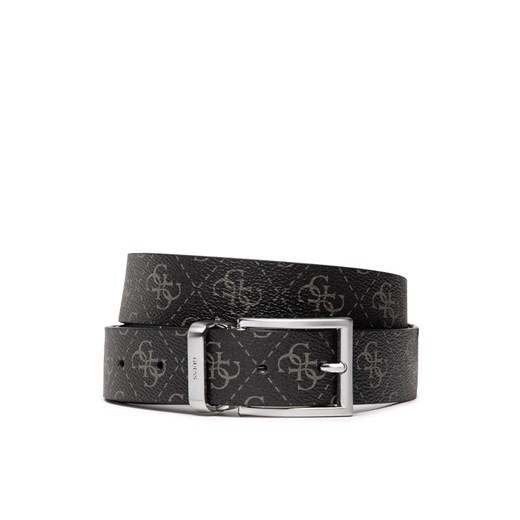 Pasek Męski Guess Vezzola Belts BM7541 LEA35 Czarny ze sklepu eobuwie.pl w kategorii Paski męskie - zdjęcie 182049356
