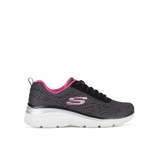 Sneakersy Skechers FASHION FIT - BOLD BOUNDARIES 12719 BKHP Czarny ze sklepu eobuwie.pl w kategorii Buty sportowe damskie - zdjęcie 182049427