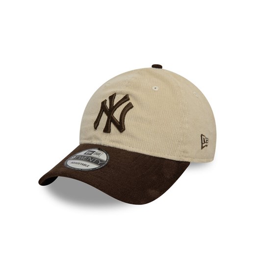 Czapka z daszkiem New Era New York Yankees Mlb Premium Cord 9Twenty 60595308 Beżowy ze sklepu eobuwie.pl w kategorii Czapki z daszkiem damskie - zdjęcie 182049437