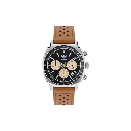 Zegarek adidas Originals Master Originals One Chrono AOFH23576 Brązowy ze sklepu eobuwie.pl w kategorii Zegarki - zdjęcie 182049529