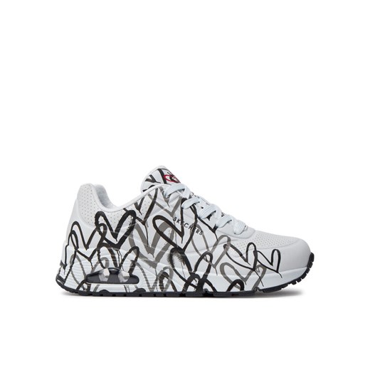 Sneakersy Skechers Spread The Love 155507/WBGY Biały ze sklepu eobuwie.pl w kategorii Buty sportowe damskie - zdjęcie 182049619