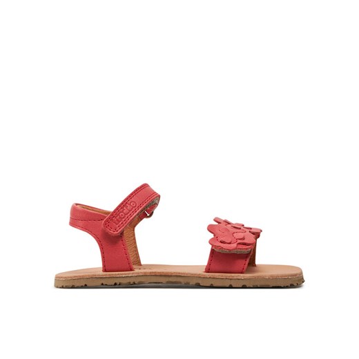 Sandały Froddo Barefoot Flexy Flowers G3150265 M Czerwony ze sklepu eobuwie.pl w kategorii Sandały dziecięce - zdjęcie 182050057