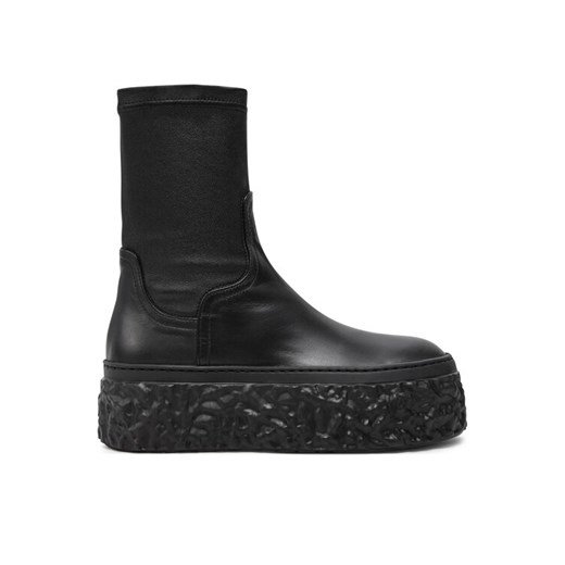 Botki AGL Magma Stretch D776501PGK06891013 Czarny ze sklepu eobuwie.pl w kategorii Botki - zdjęcie 182050065